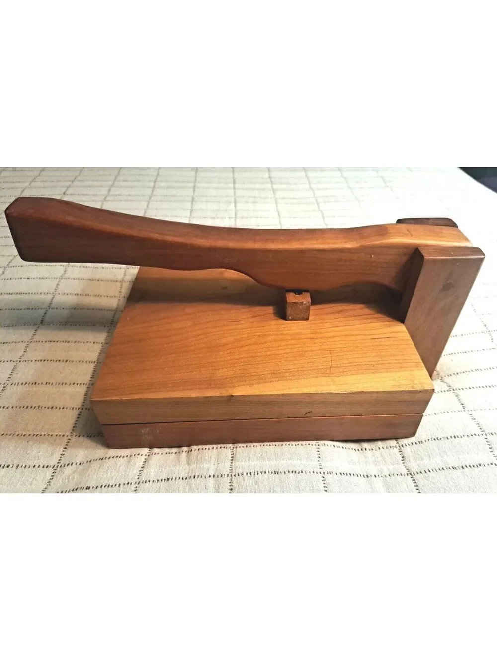 Vintage Large Handcrafted Solid Wood Tortilla Press 11